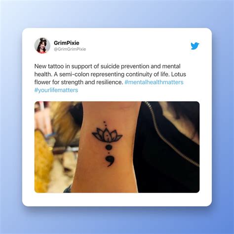 semicolon tattoo meaning mental health|Semicolon Tattoos Are a Simple But Meaningful Choice—See 24 .